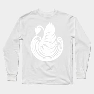 Barista Latte Art Coffee lovers Swan LATTE Long Sleeve T-Shirt